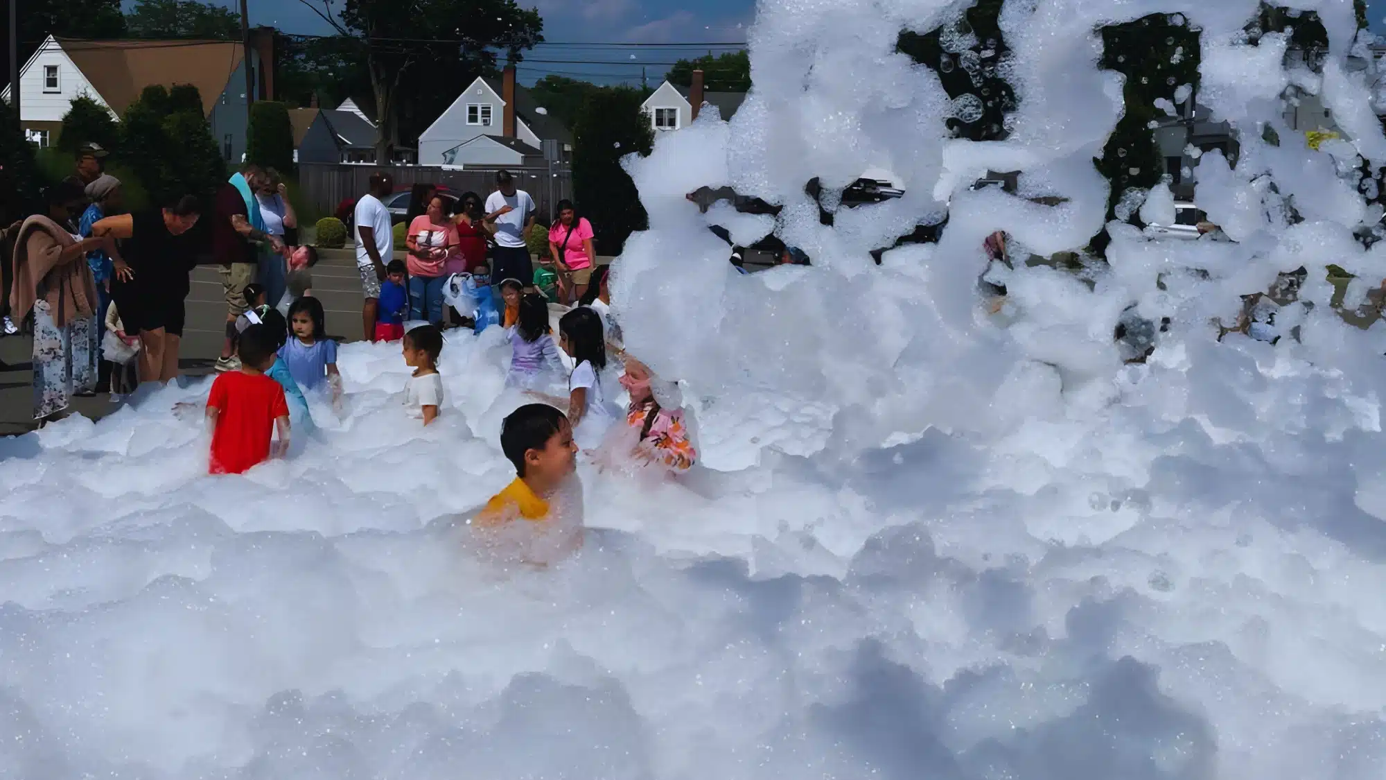 explanation of a foam party and how it works for events and celebrations including birthday parties kids entertainment and interactive event services